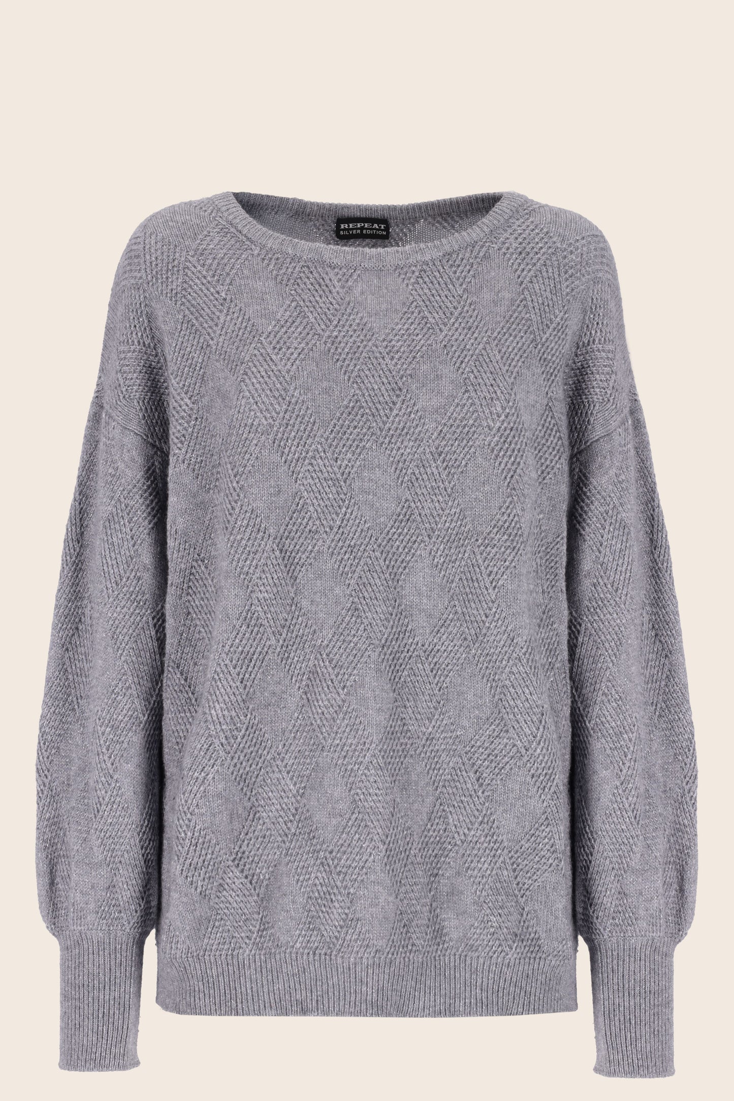Crewneck with Lamé Thread, Oversized