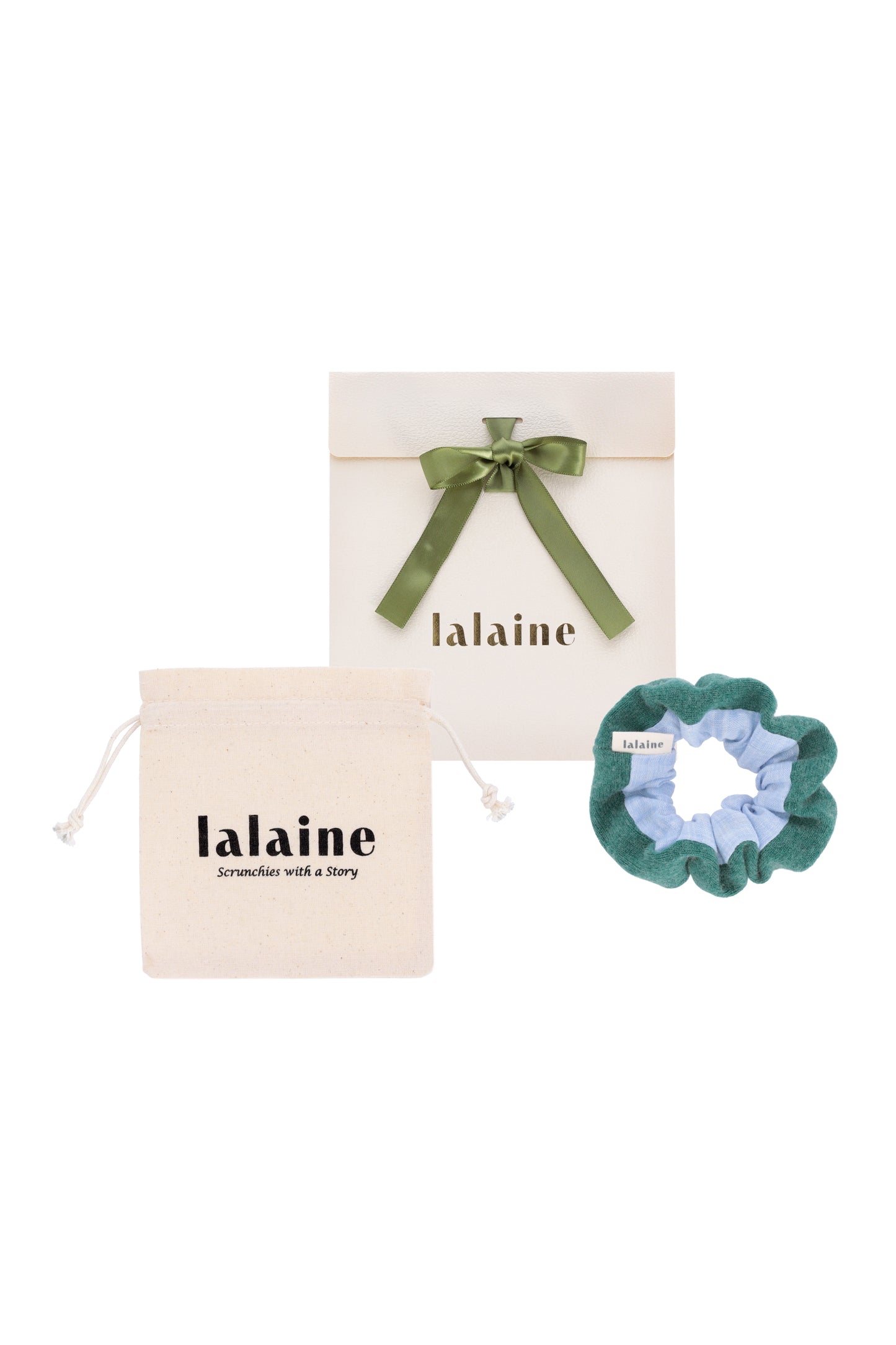 Scrunchie Jade & Baby Blue - The Essence
