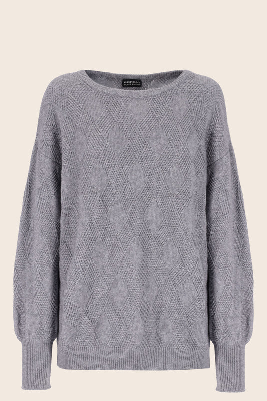 Crewneck with Lamé Thread, Oversized