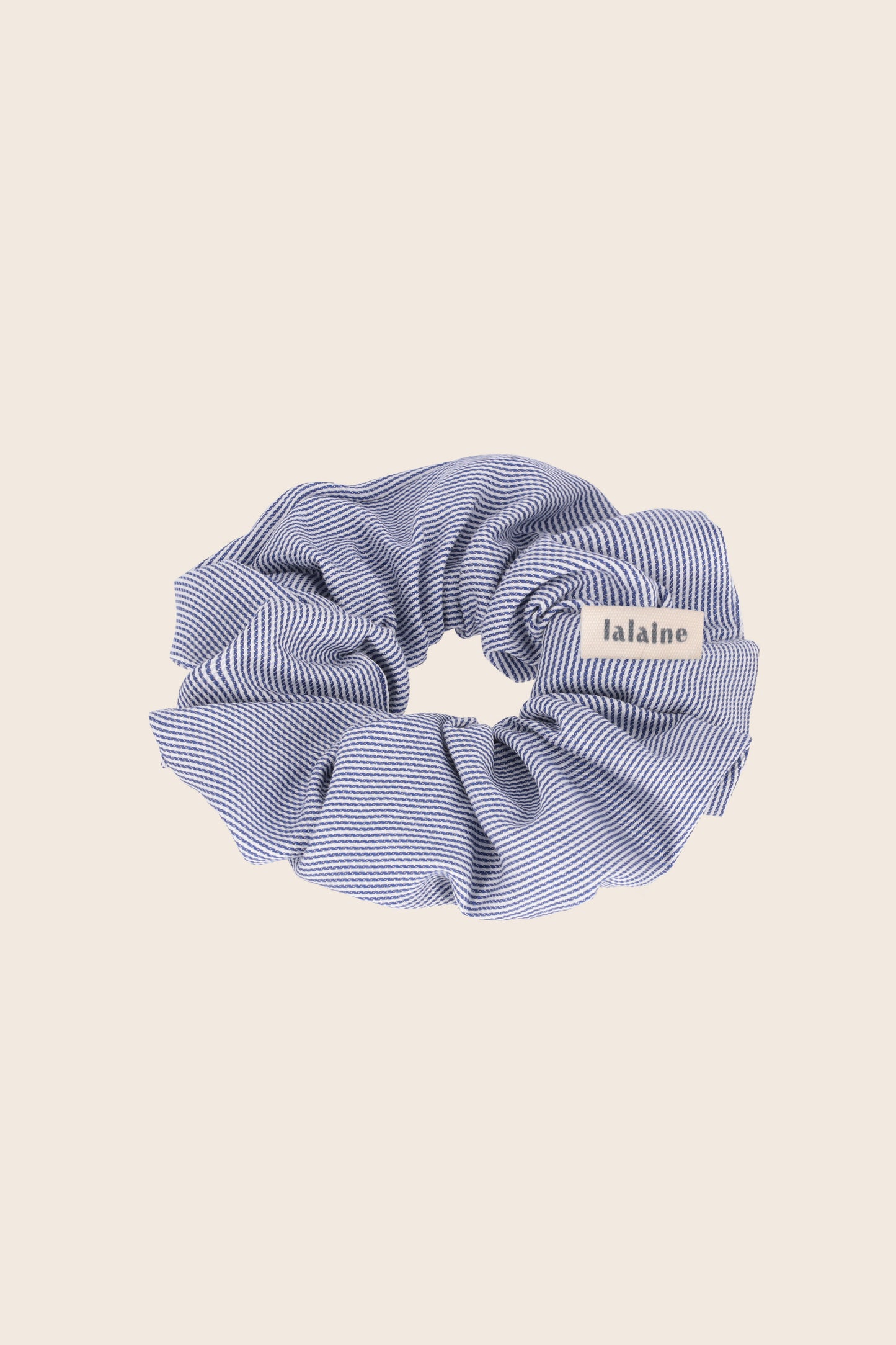Scrunchie Blue Cotton Stripes