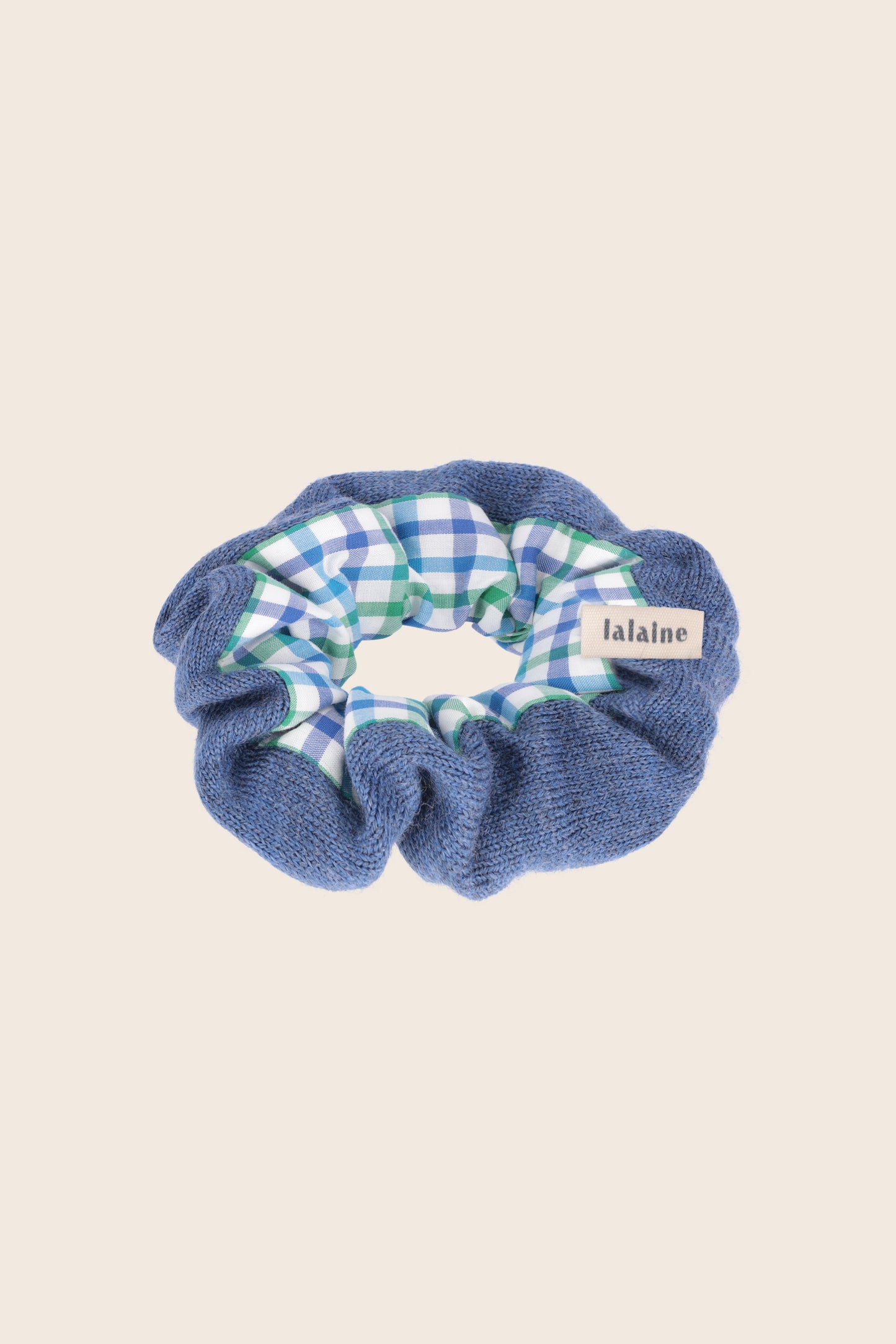 Scrunchie Blue & Blue/Green Checks - The Modern Check